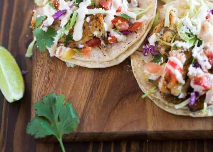 Grilled Chicken Fajita Taco Combo