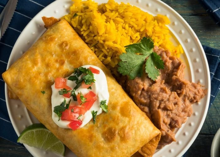 Chimichanga Platter
