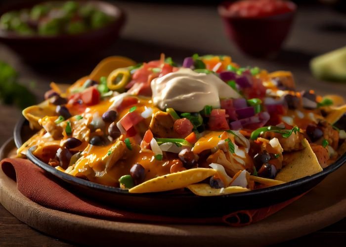 Three Cheese Nachos