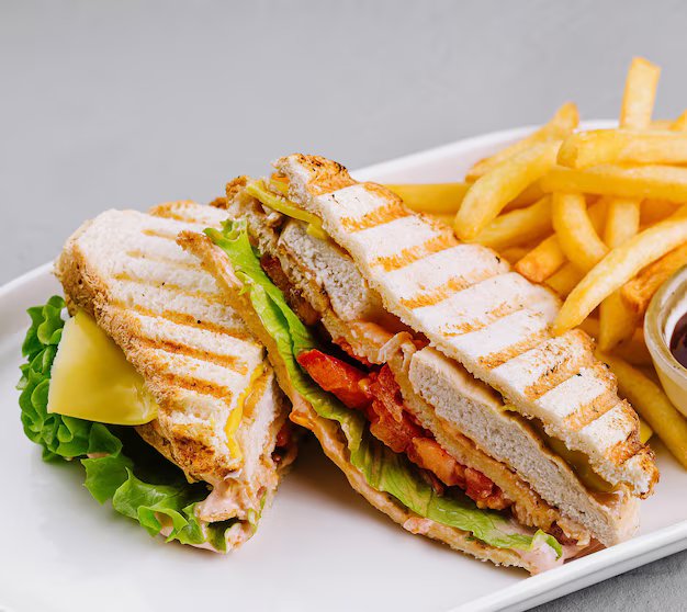 Grilled Chicken Sandwich With Fries