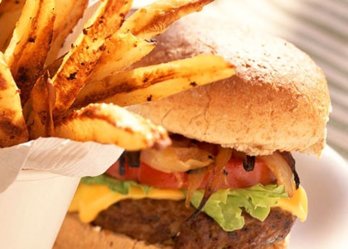 Mexi Burger With Fries