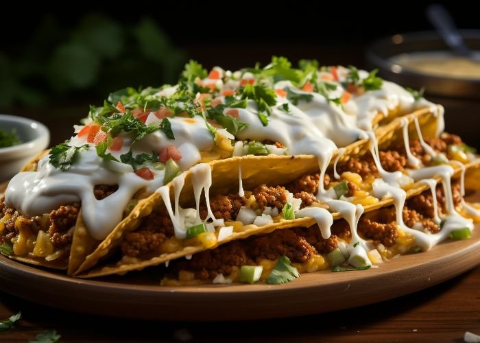 Taco With Fries Or Rice